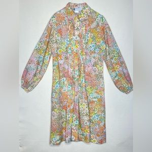 60’s floral print vintage dress